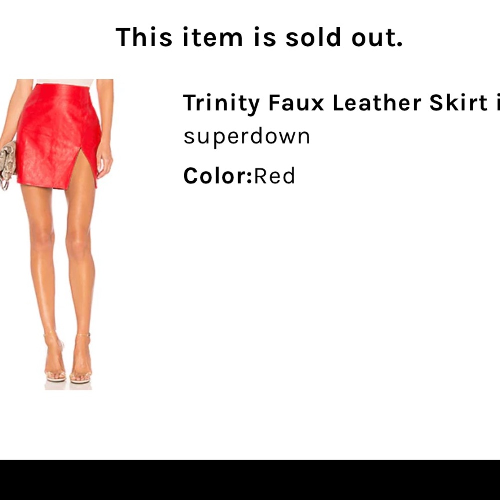 Superdown Trinity skirt in red